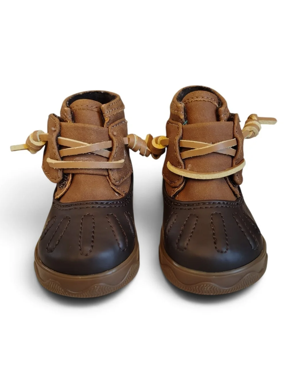 Sperry Top-Sider Baby Icestorm Duck Crib Booties Brown Tan Size 1M